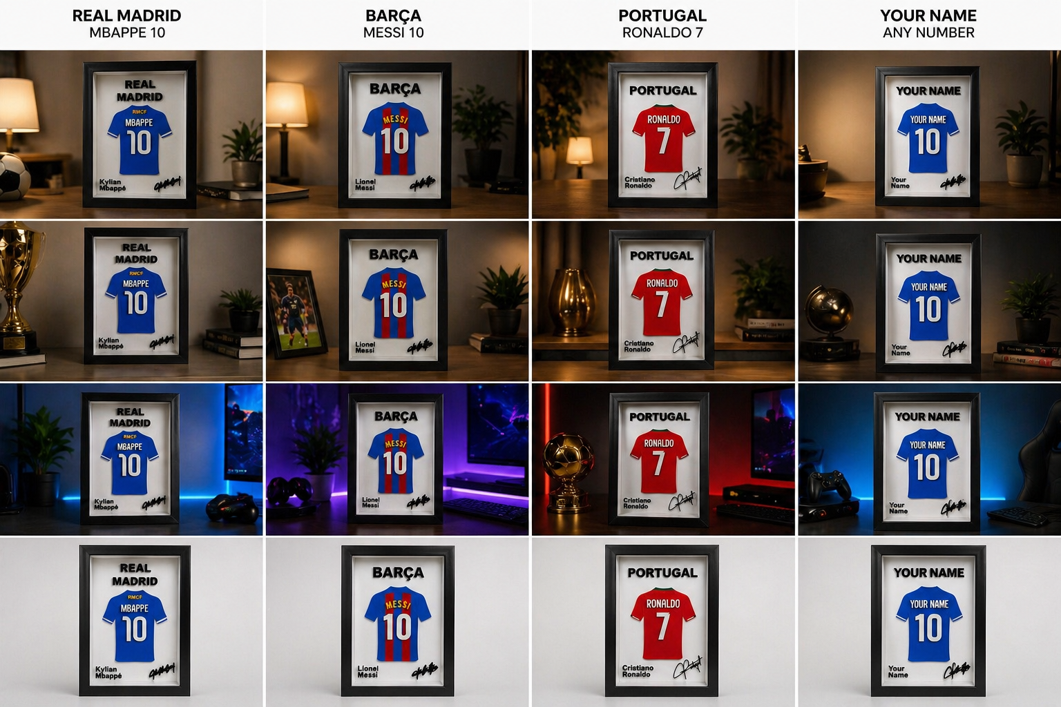JerseyStyle Name Frame (Custom Name & Number)