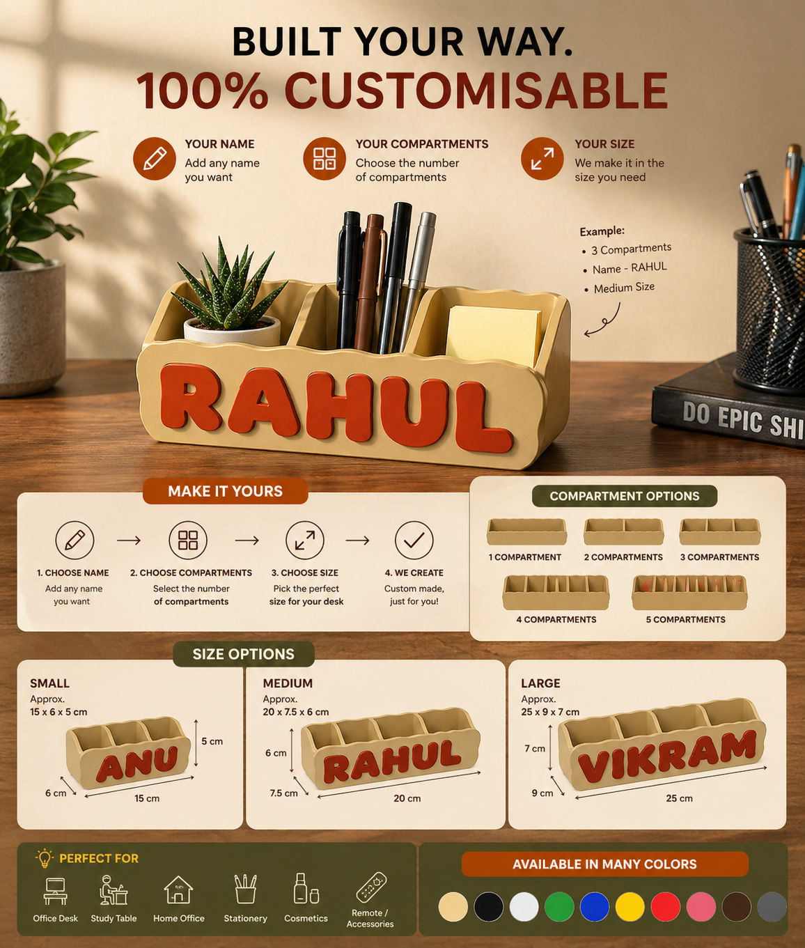 Custom Desk Organizer (Name)