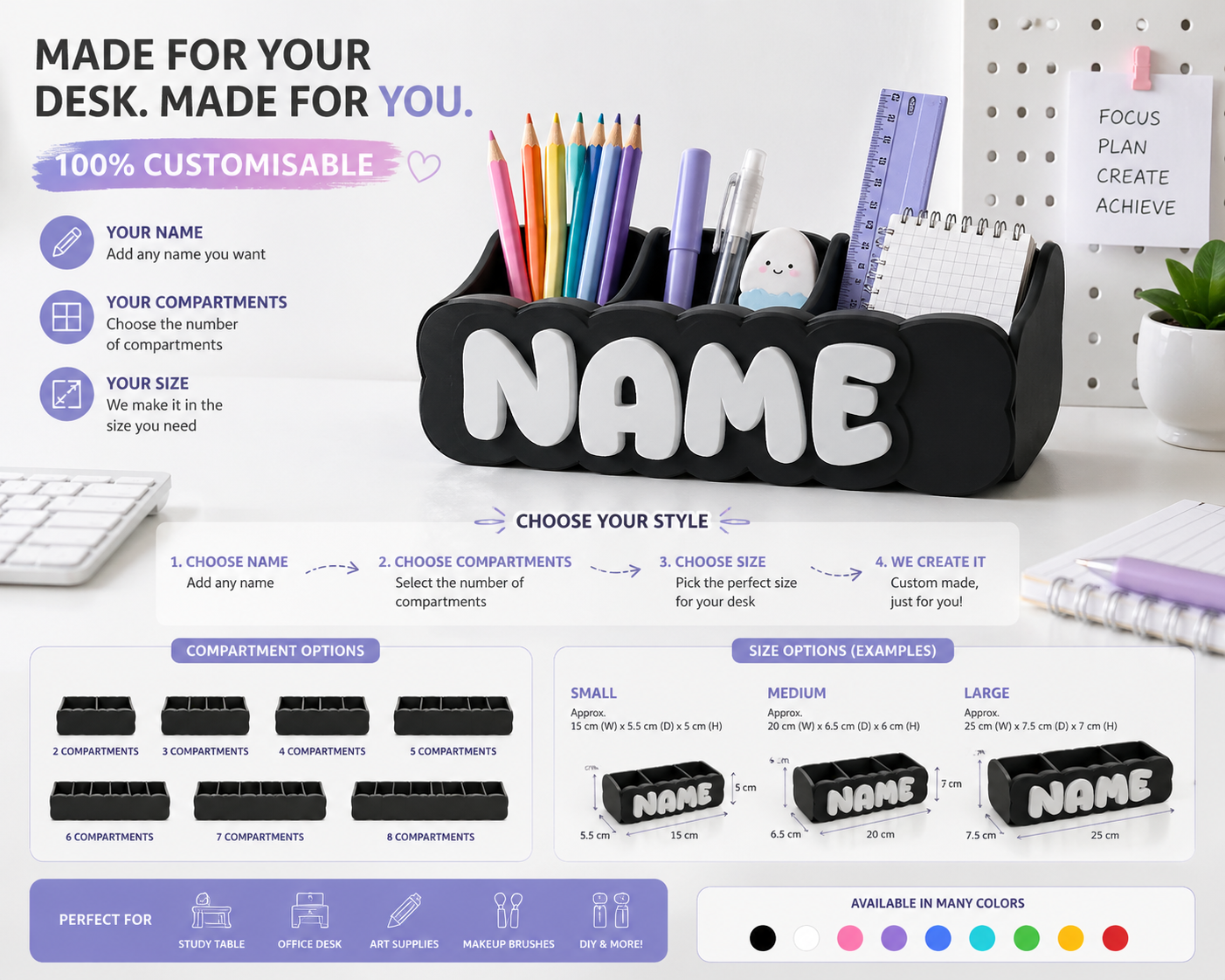Custom Desk Organizer (Name)